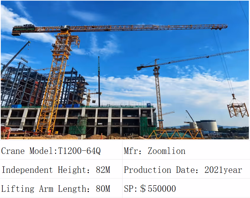 Display of some models of tower cranes-NJHH