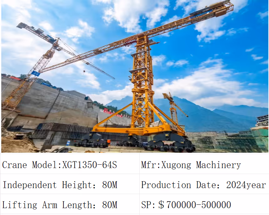 Display of some models of tower cranes-NJHH